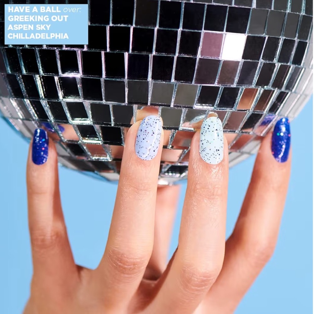 *Retired* Color Street: Have a Ball | Navy Blue Silver Glitter Party Clear - Picture 7 of 14